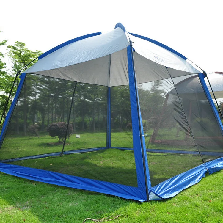 Outdoor Camping Tent For 3-6 Persons One Bedroom Oxford Quick Automatic Opening Mosquito-Proof Sunscreen Mesh