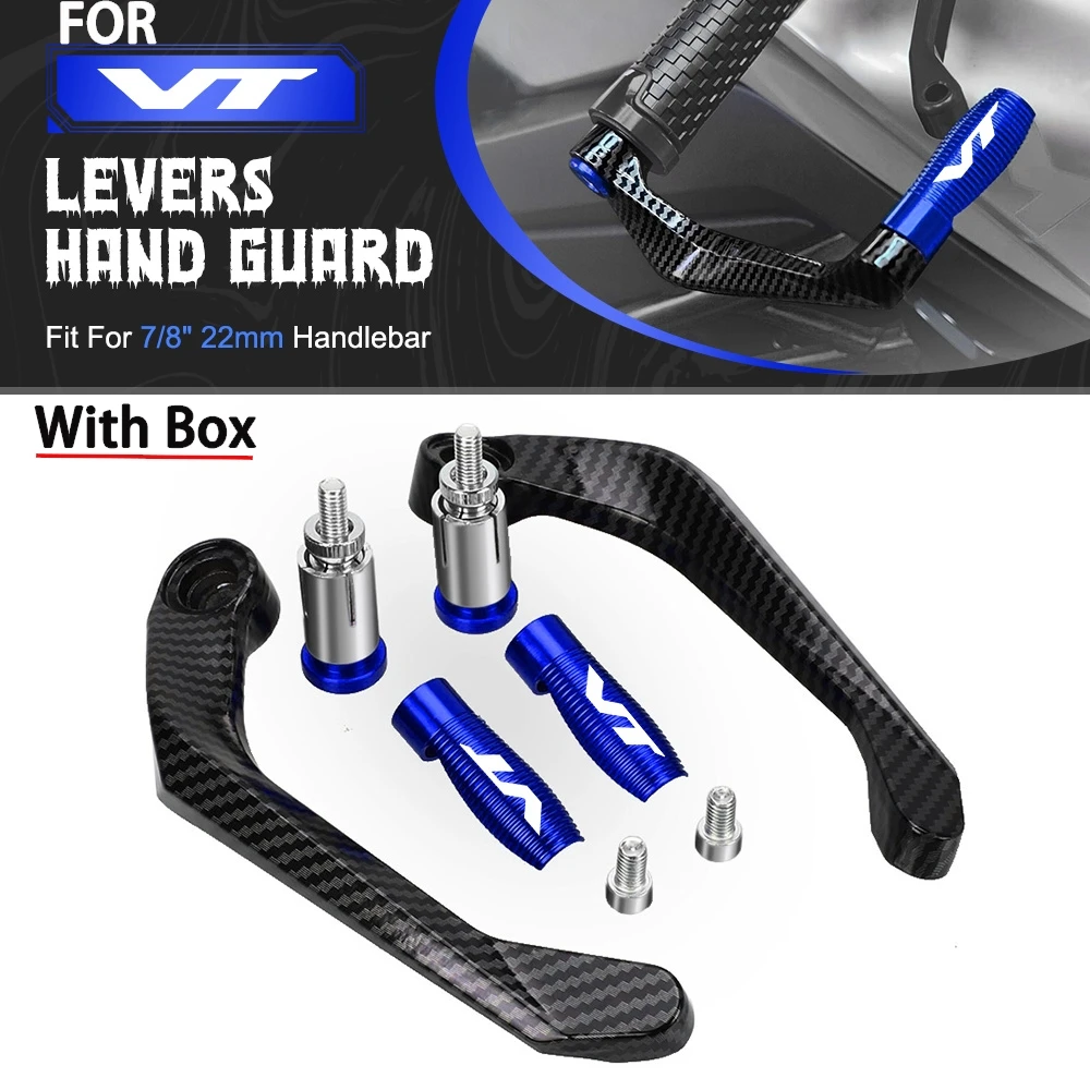 

FOR HONDA VT750 VT600 VT250 VT1100 VT1100T Motorcycle 7/8" 22MM Handlebar Grip Handguard Brake Clutch Levers Guard Protector