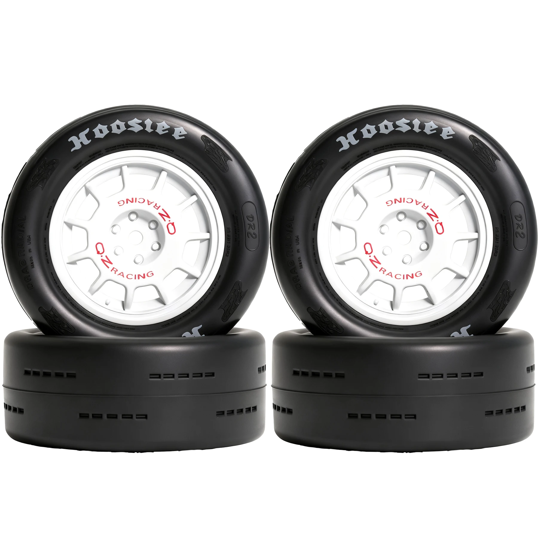Neumáticos y Ruedas de Carreras RC 1/8 1/9, Hexágono de 12 mm, Diámetro Exterior de 82 mm, para Coches de Turismo y Drift en Carretera 1:8, 4 Piezas, HPI WR8, Kyosho DRX, Losi VRX, GT2