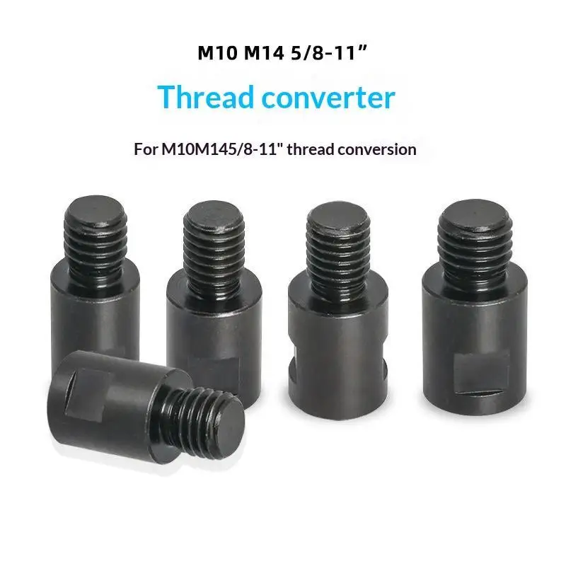 Angle Grinder M10 M14 5/8-11 Adapter Thread Converter Adapter Interface Connector Screw Connecting Rod Nuts Slotting 100 125Type