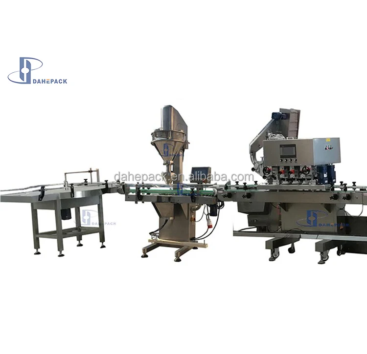 Auger Filler Automatic Salt Spice Powder Bottle Filling Machine Powder Filling Capping Machine