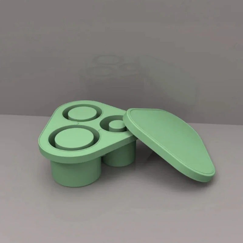 Stampi per cubetti di ghiaccio in Silicone per Stanley Tumbler Cup Ice-Cube Maker con coperchio per bevande whisky vassoio per il ghiaccio stampo per la produzione di ghiaccio facile da usare