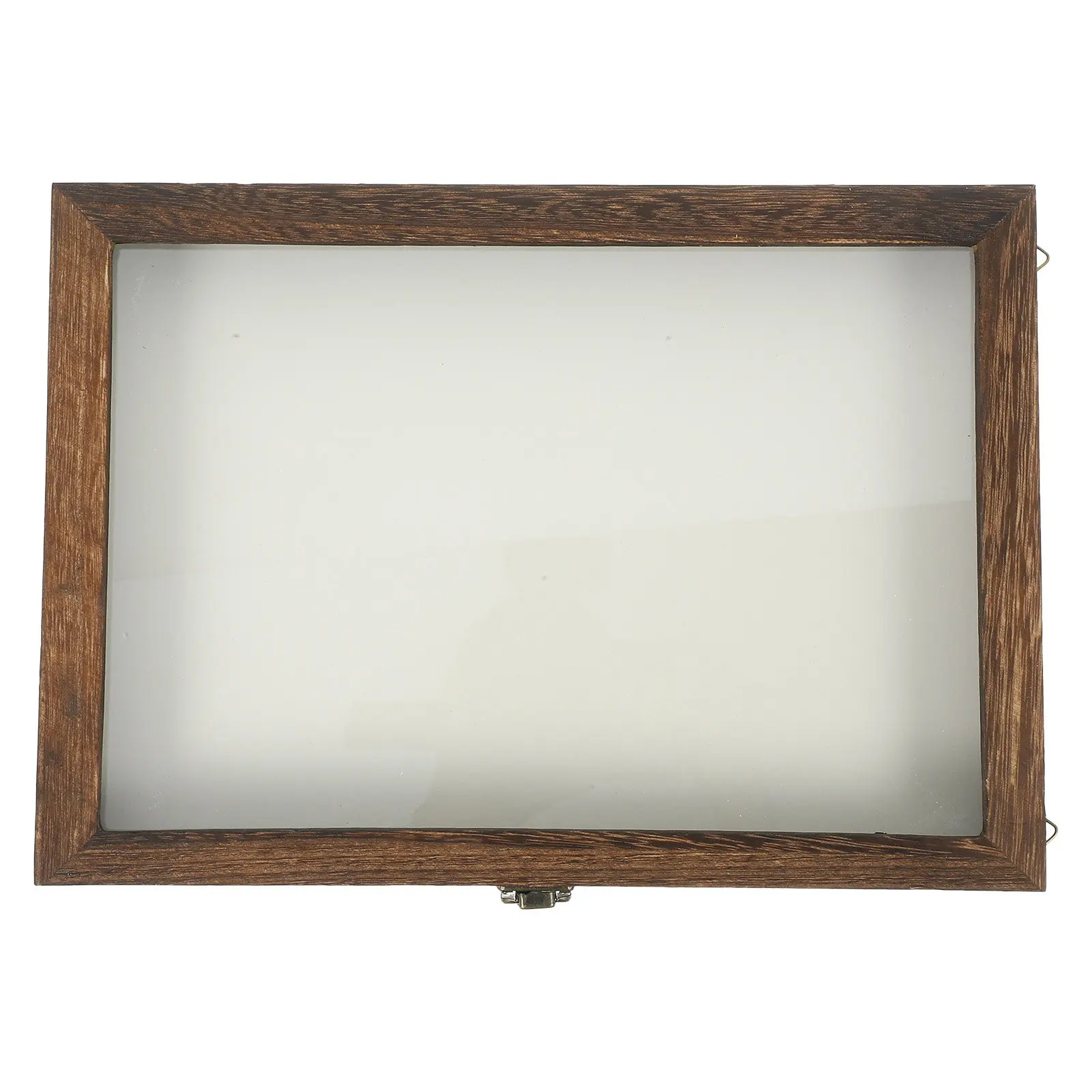 1-セット木製標本ディスプレイボックスアクリル透明カバー多機能昆虫蝶植物ドライフラワージュエリー