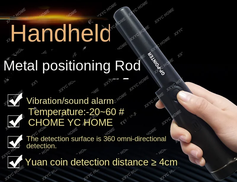 Metal positioning rod auxiliary treasure detection tool high precision handheld underground metal detector gold, silver