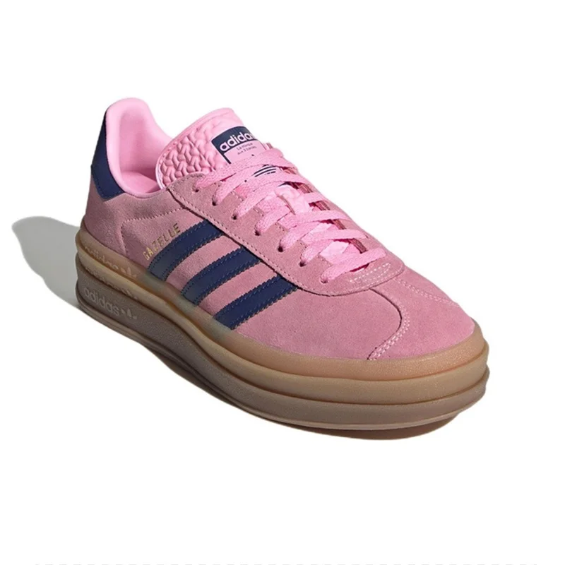 Adidas originais gazelle bold mulher sola grossa sapatos de skate moda ao ar livre antiderrapante confortável feminino tênis causal