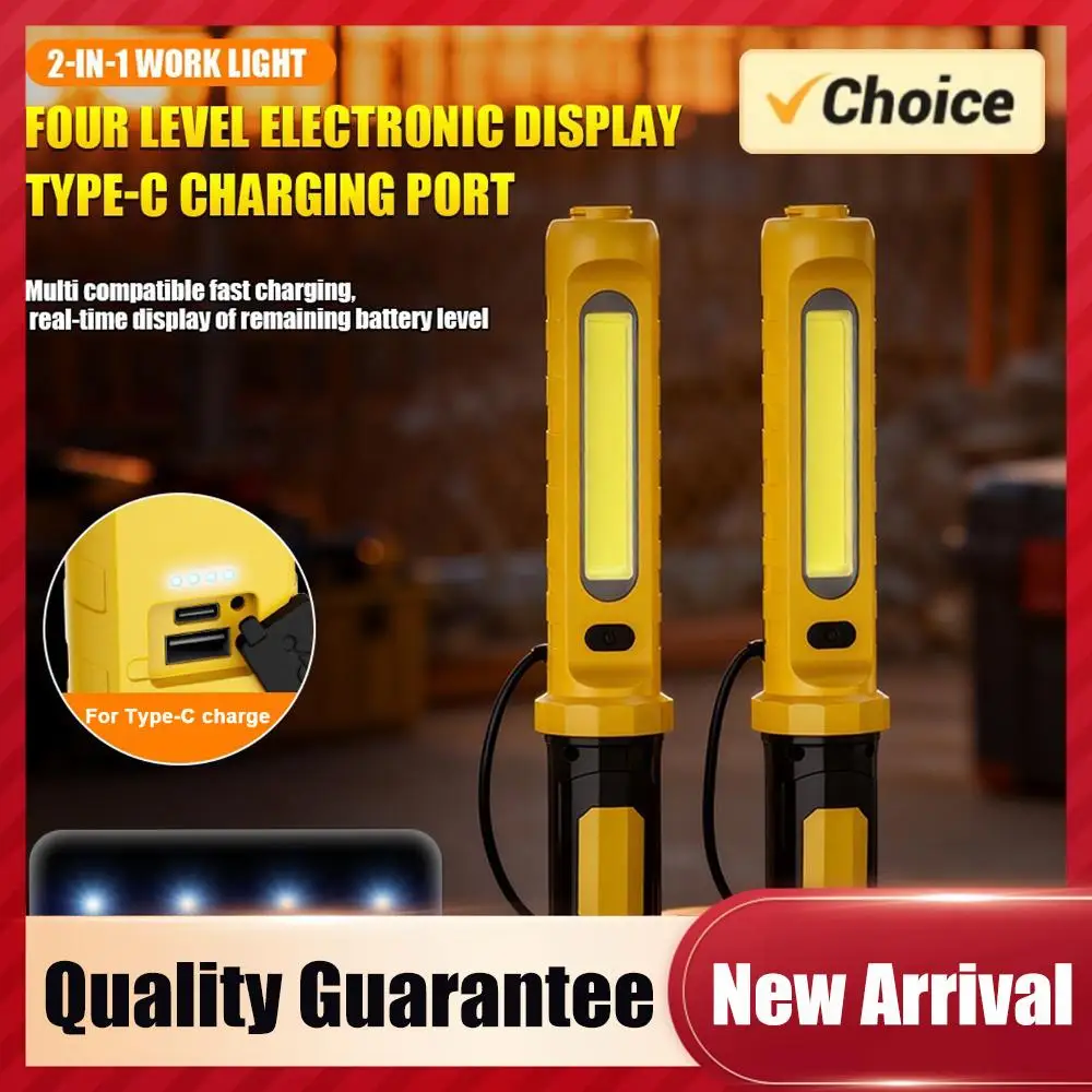 

LED Work Light Bar 4000mAh Rechargeable Mechanic Under Hood Light 2000LM with Hooks for Car Repairing Garage Workshop Emergency