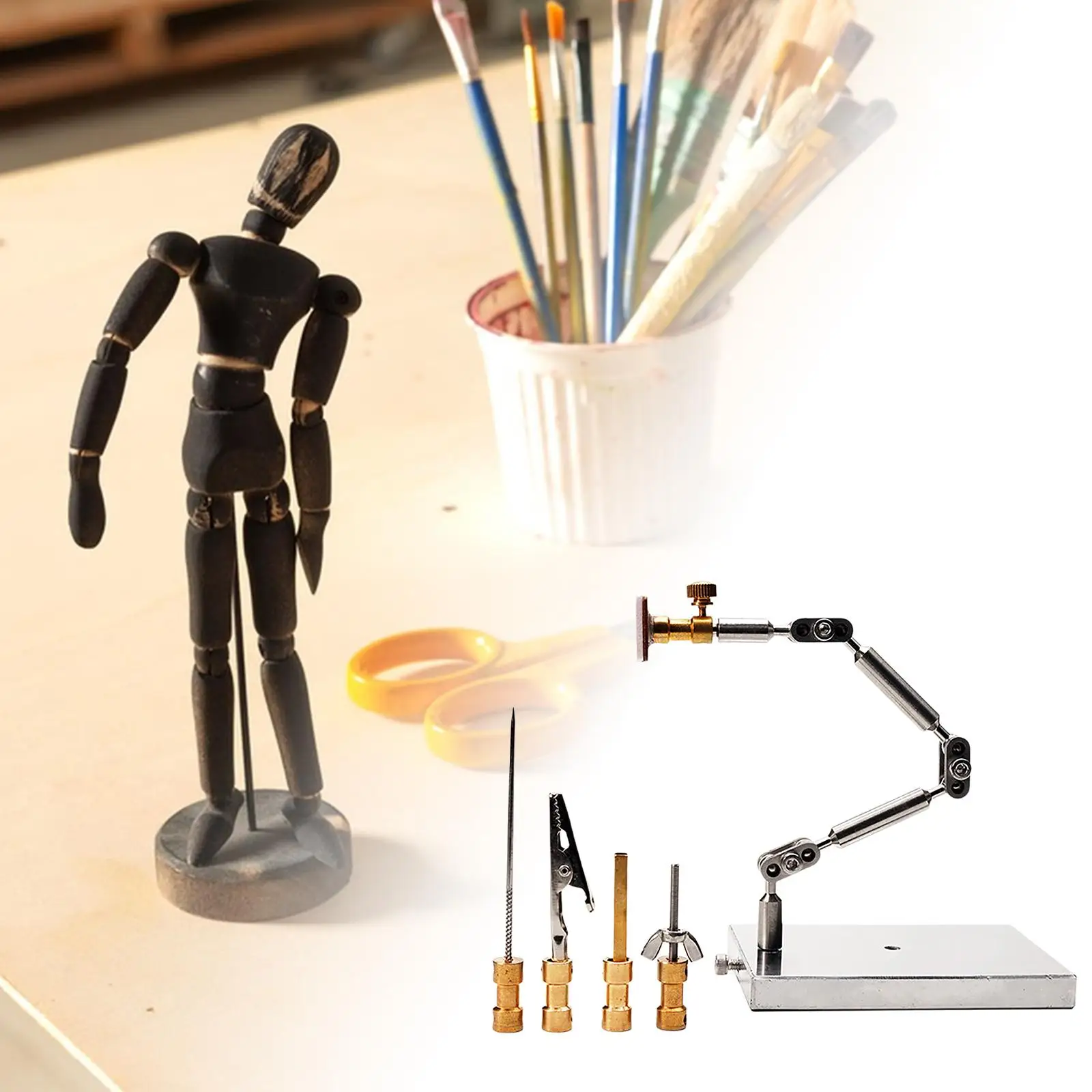 

Stop Motion Rig Action Figure Display Stand, Home Decoration, Stainless Steel Rig Arm Display Base for Sponges Figures