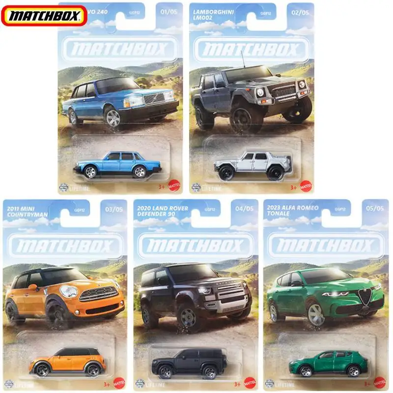 

Genuine Matchbox Alloy Car Model GGF12 Advanced Pucalan Bogini Land Rover Off Road Vehicle Ford Mustang Toy Car Chiristmas Gifts