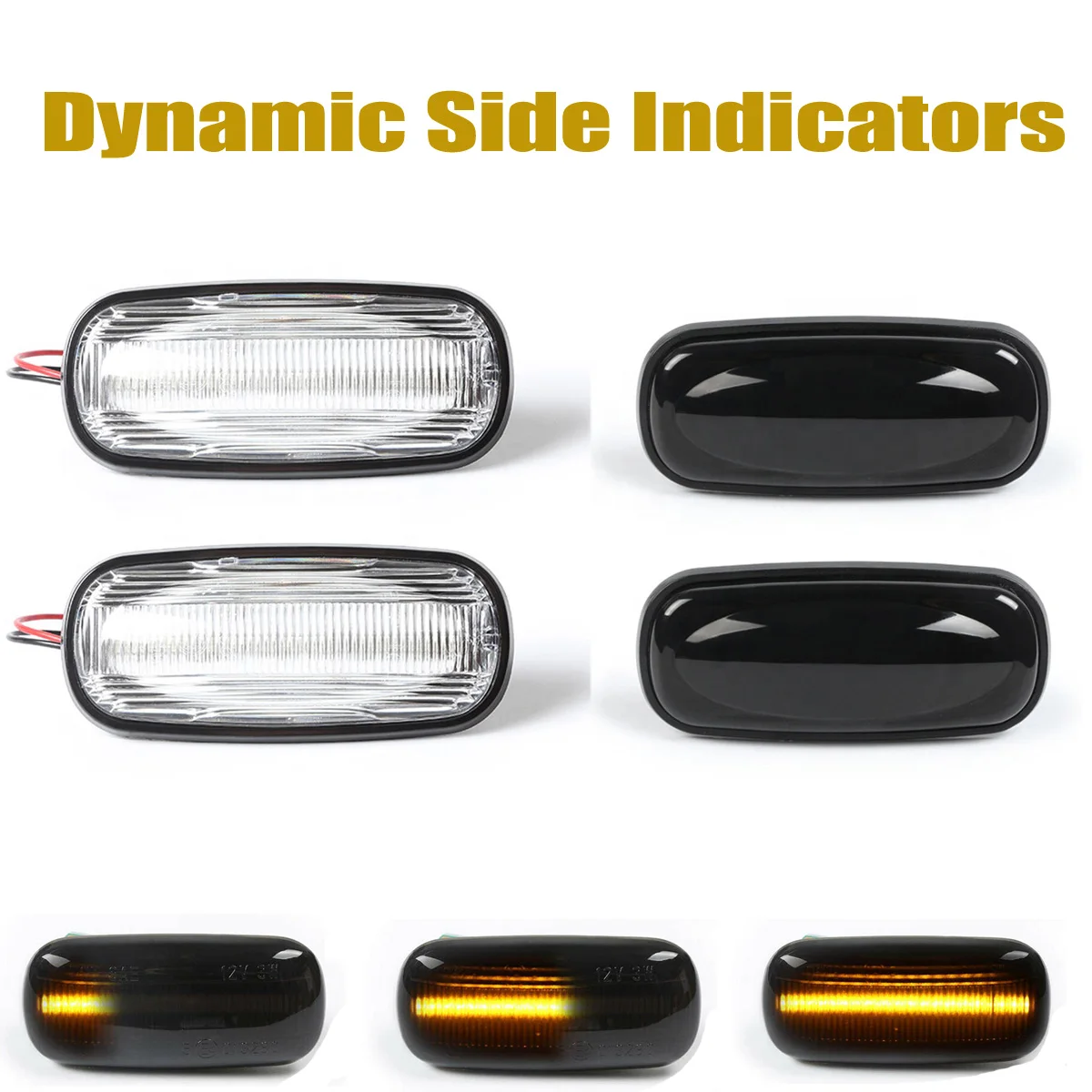 

Новый плавный боковой габаритный фонарь, динамический светодиодный боковой повторитель, индикатор для Land Rover Discovery Defender TD5