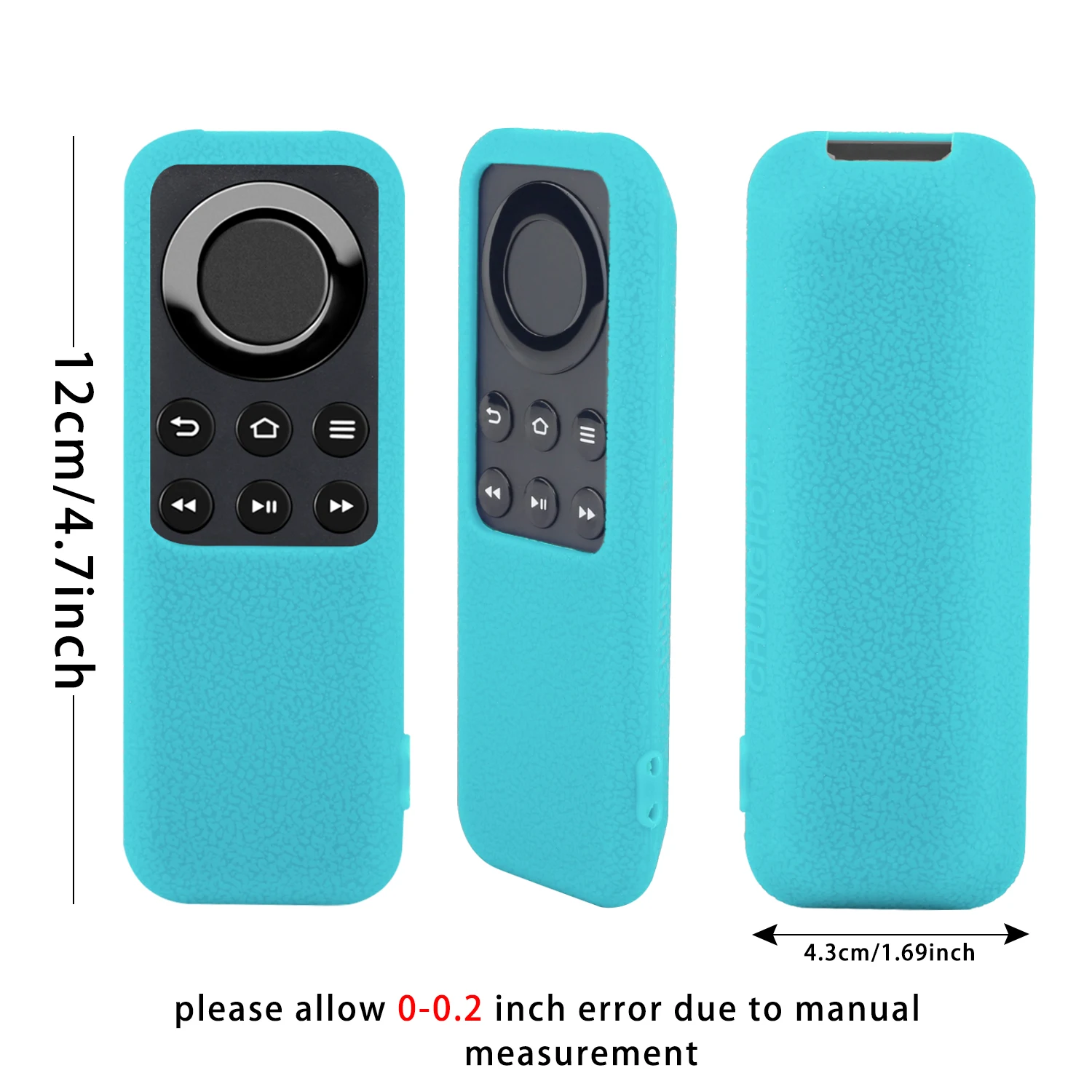 Funda de silicona colorida apta para reproductor Amazon Fire TV Stick CV98LM YMX-01, funda protectora lavable y agradable para la piel a prueba de golpes