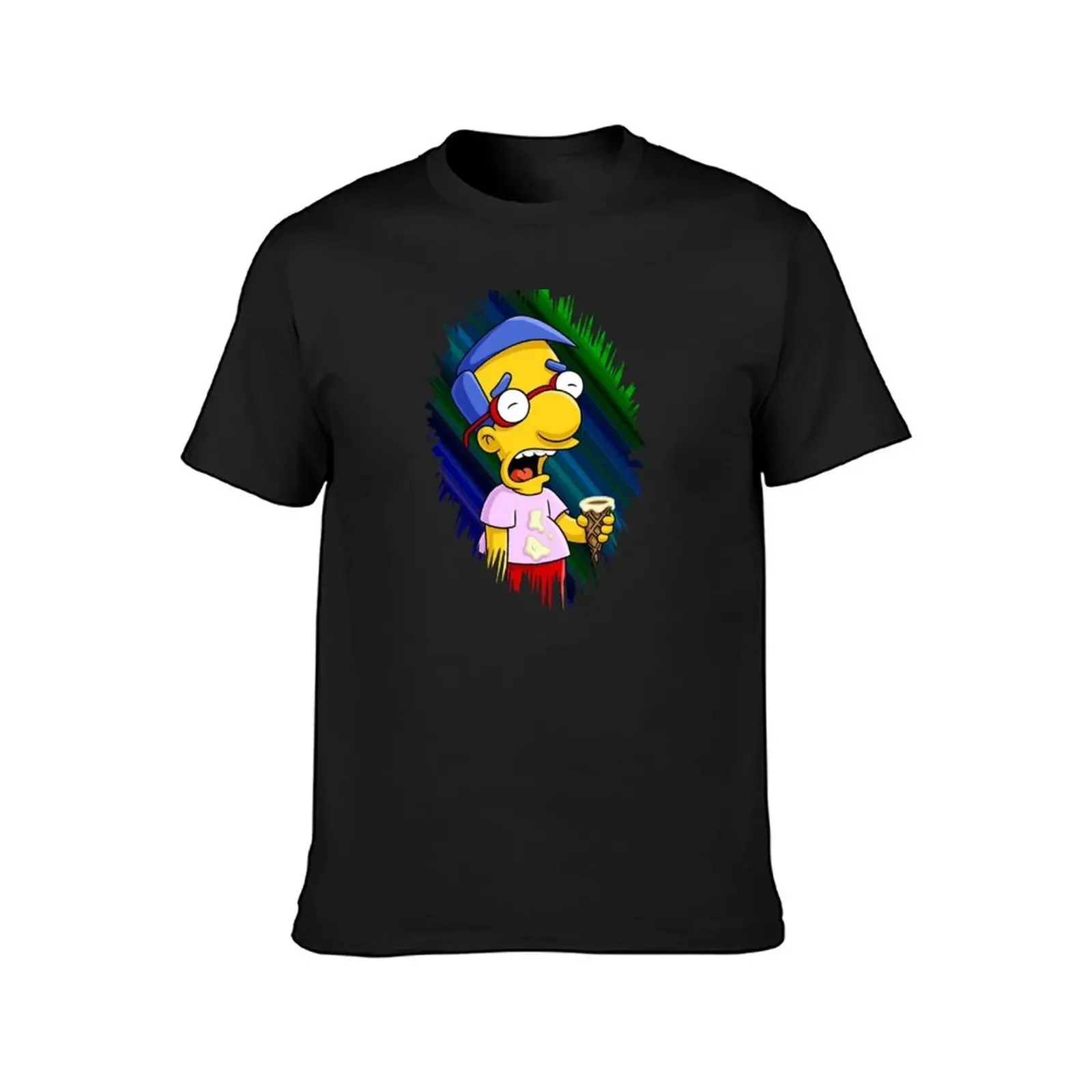 sadboy milhouse T-Shirt cotton graphic tees blacks kawaii clothes hippie clothes t shirts for men cotton