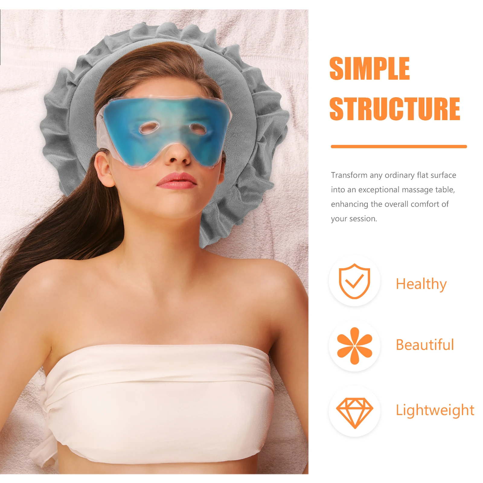 

Premium Salon Spa Cradle Cushion Reusable For Massage Table Stable Material Neck Back Support Comfortable Face Relax
