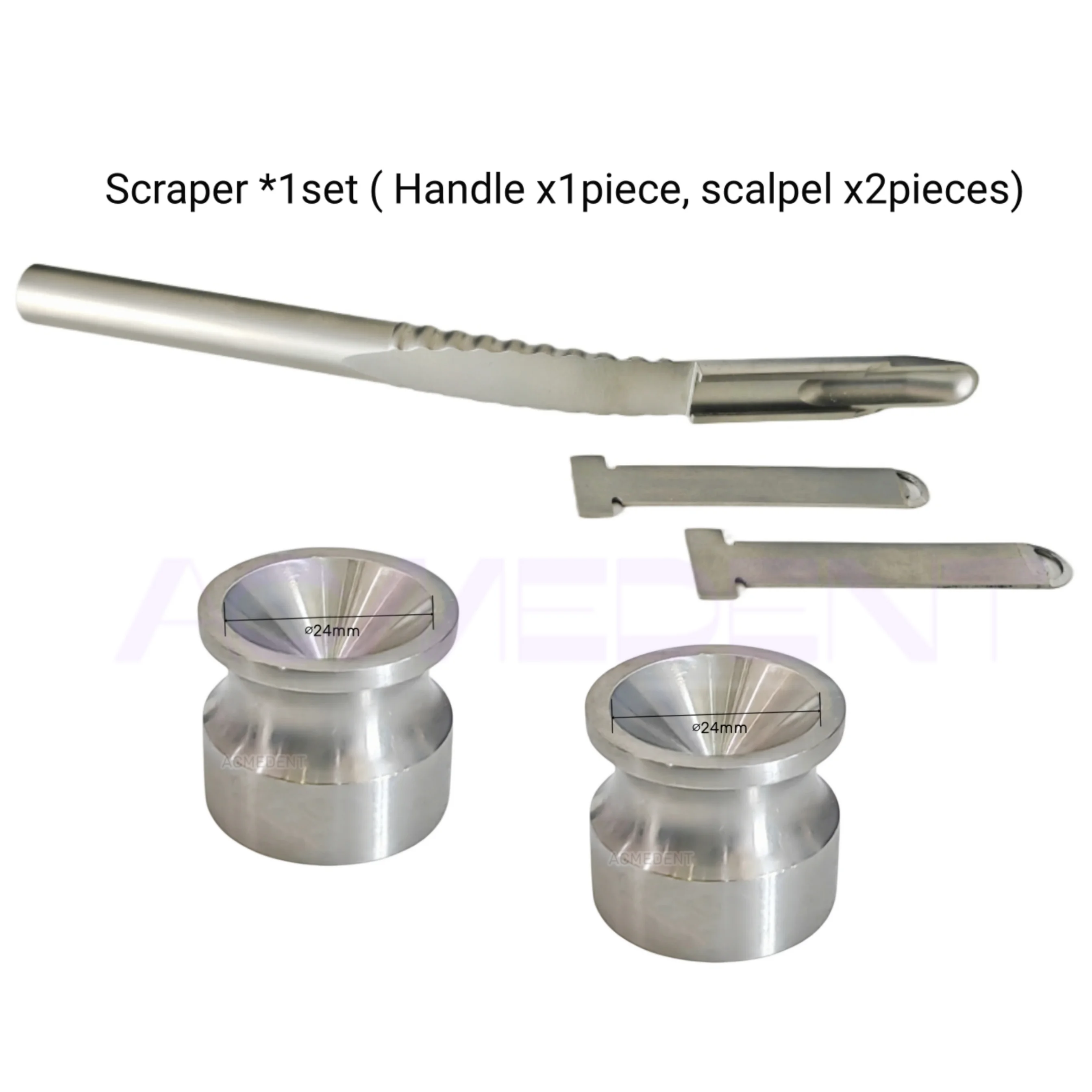 

Dental Bone Scraper Graft Mixing Well Mini Bowl Cup Implant Powder Harvest Blade Implant Instruments