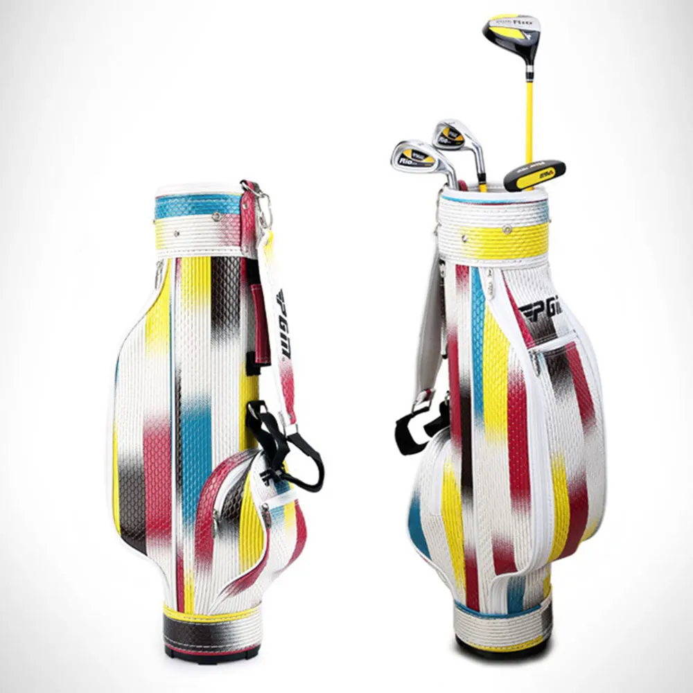 PGM JRTG004 Children's Golf Club 3-12 Age Boys And Girls Kids Beginner Exercise Sand Rod Cutter Wedges Putters Kit with golf bag