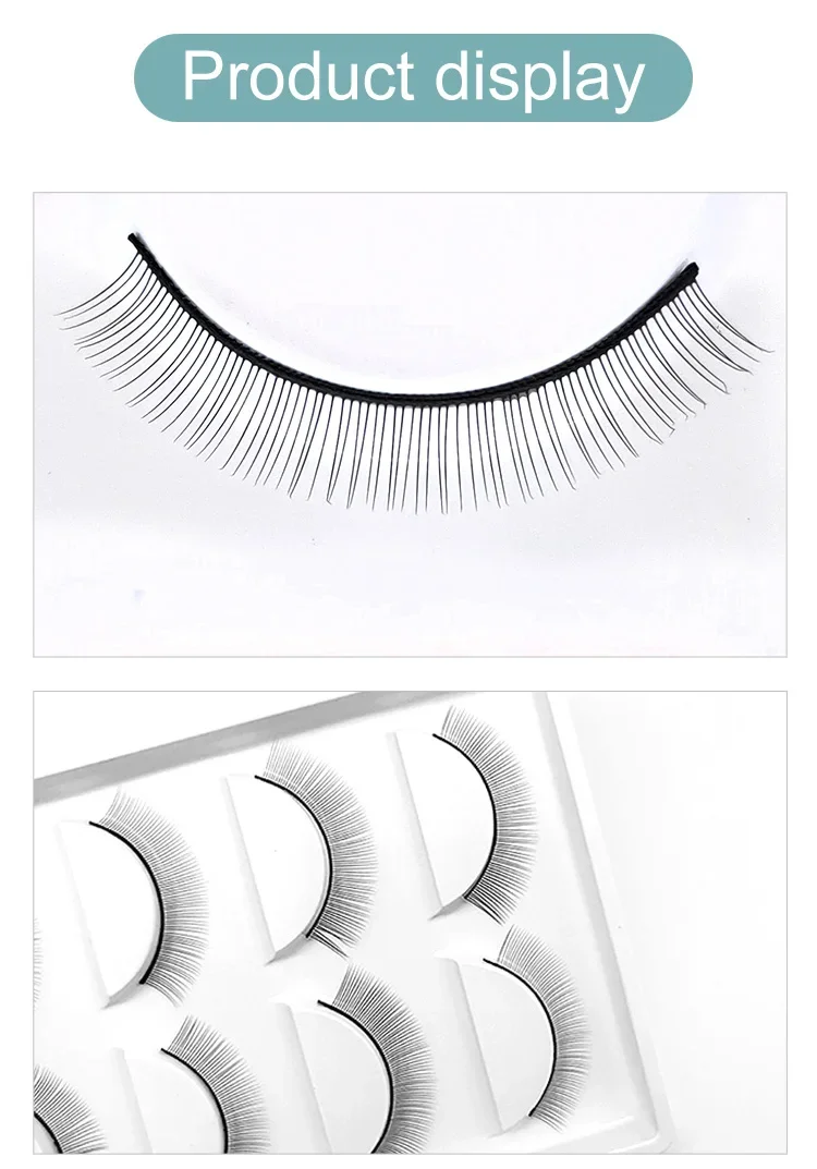 Wholesale Low Price Lash Mannequin Head Practice Kit with 5 Pairs Practice Strip Lashes for Training Eyelash Extensions 20 - 99