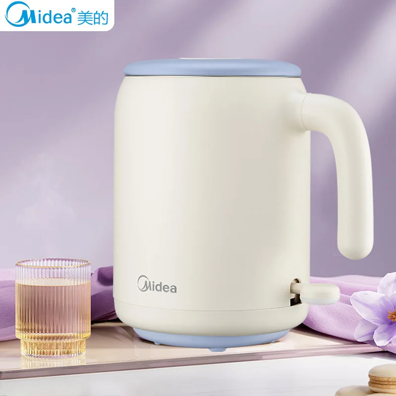 Midea 600ml Electric Kettle 800W Portable Mini Water Boiler 304 Stainless Steel Fast Heating For Office Hotel Home 220V