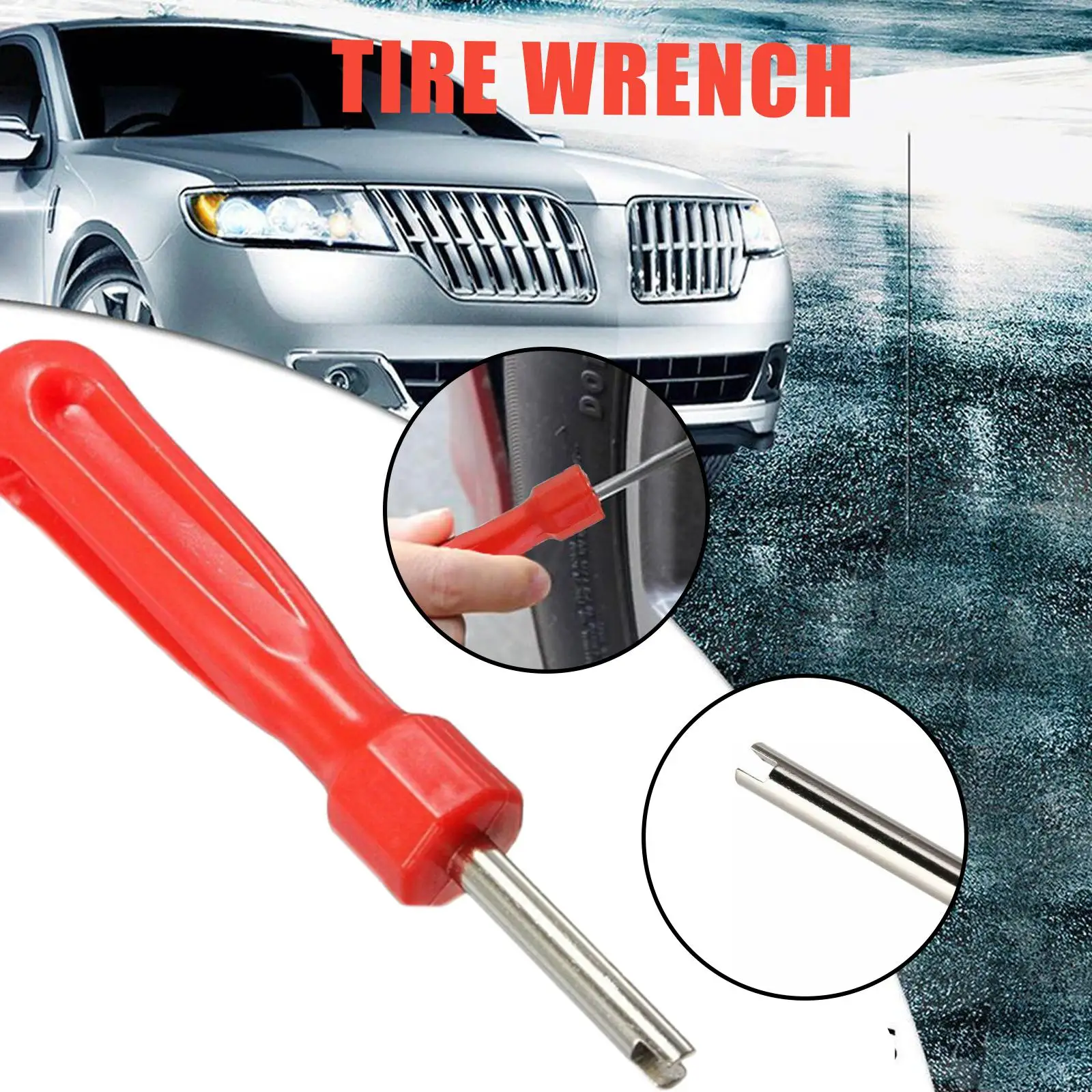 Tool in Use on Bike Tire