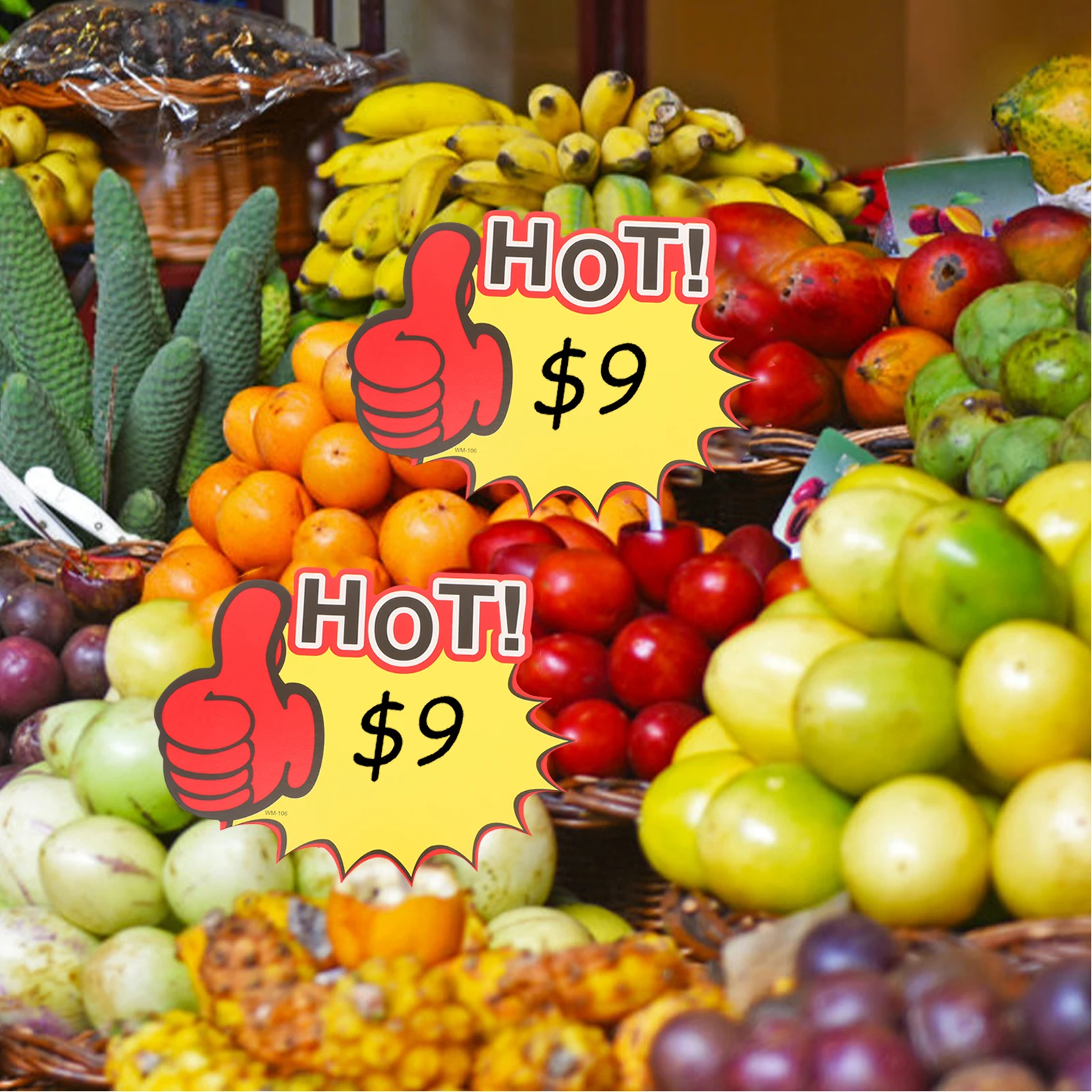 

ERINGOGO 100 Pcs Sale Tags Garage Stickers Retail Store Signs Market Bulletin Board Decorations