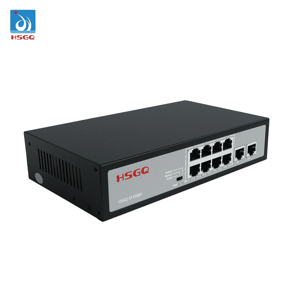 Hot HSGQ-SF1008P 8-port 10/100M POE Network Switch Factoryr Outlet Excellent Quality and Service Switch