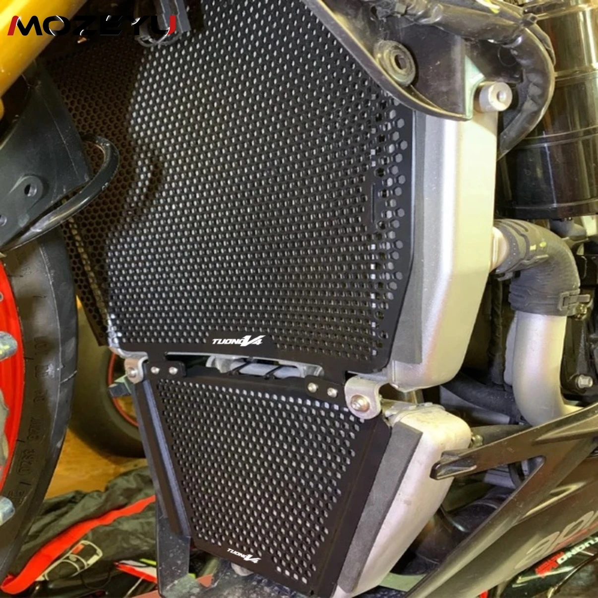 

For Aprilia Tuono V4 1100 RR Factory RSV4 1100 Factory 2015-2024 2025 Aluminium Radiator Grille Guard Oil Cooler Cover Protector