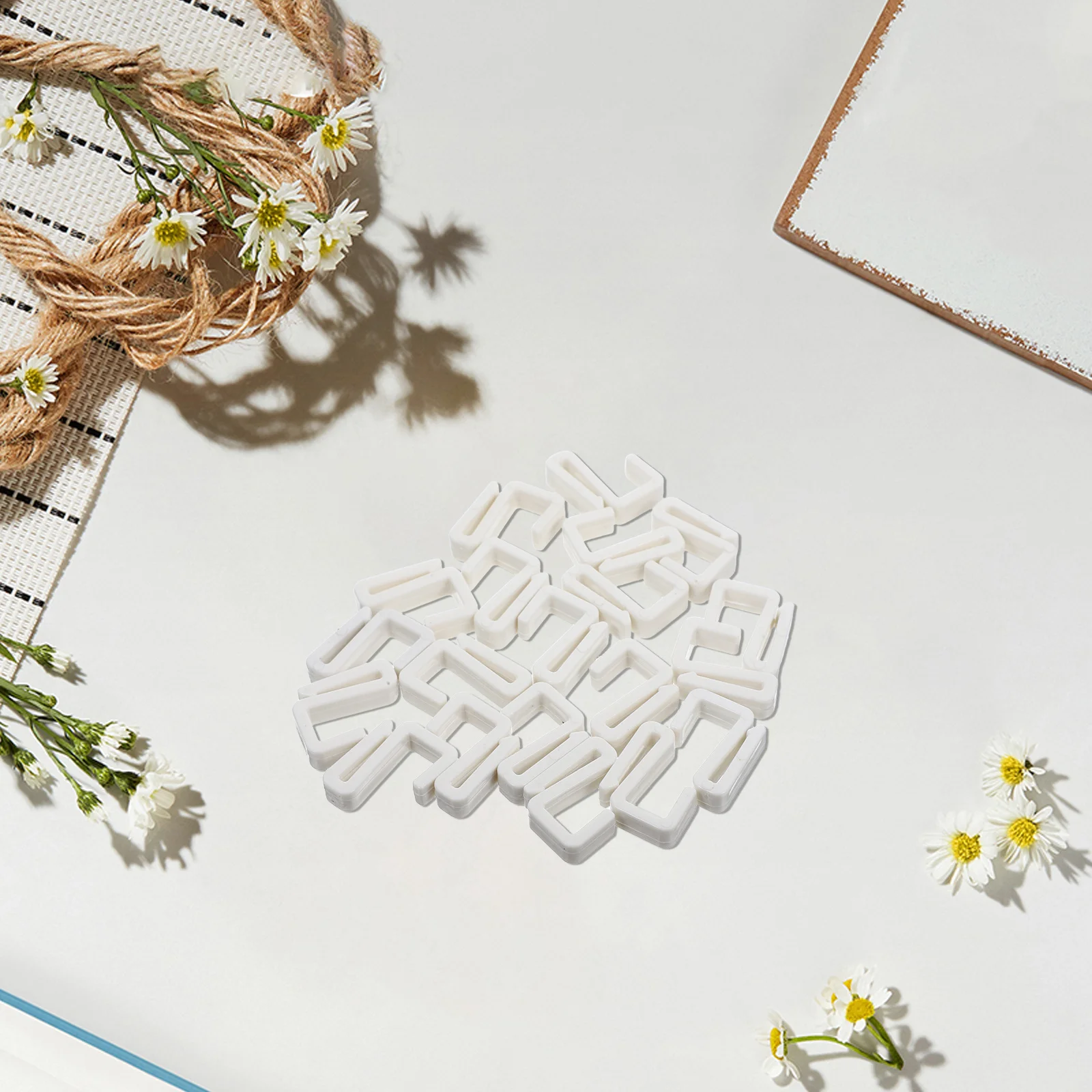 20 stuks plat rek kunststof S-haken nagelvrij eenvoudig te installeren compatibel met ronde vierkante buizen multifunctionele opslaghangers