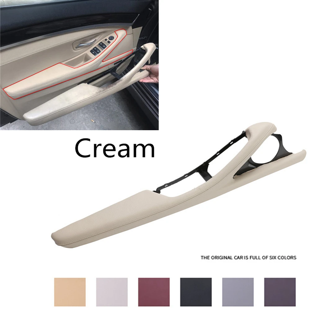 Door Inner Handle Panel Driver'S Seat Button Switch Frame Trim LHD Armrest Handrail For BMW 5 Series 2010-2017 F10 F11 F18