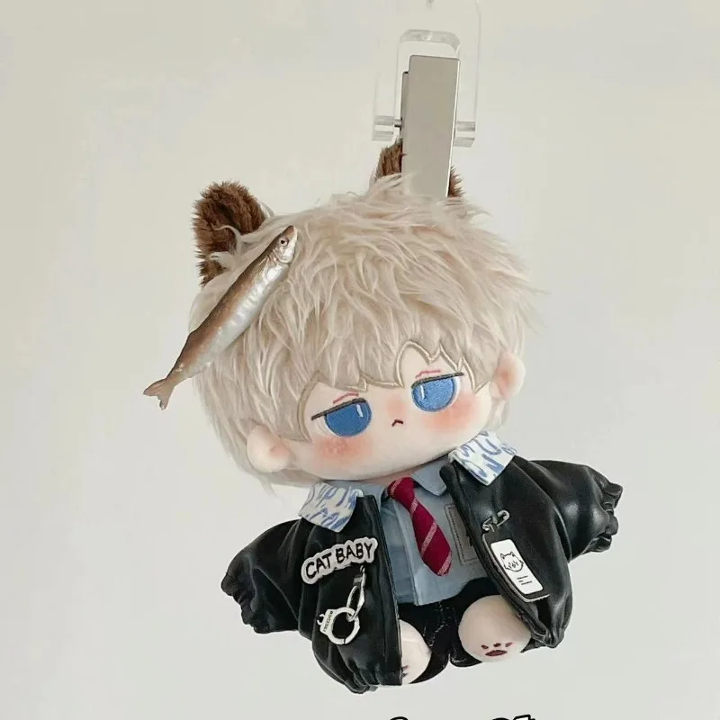 20cm Plush Dolls Clothes Cool Cool Police Class Doll Kpop Idol Anime Cosplay Kawaii Black Outfit Toys Accessories In Stock