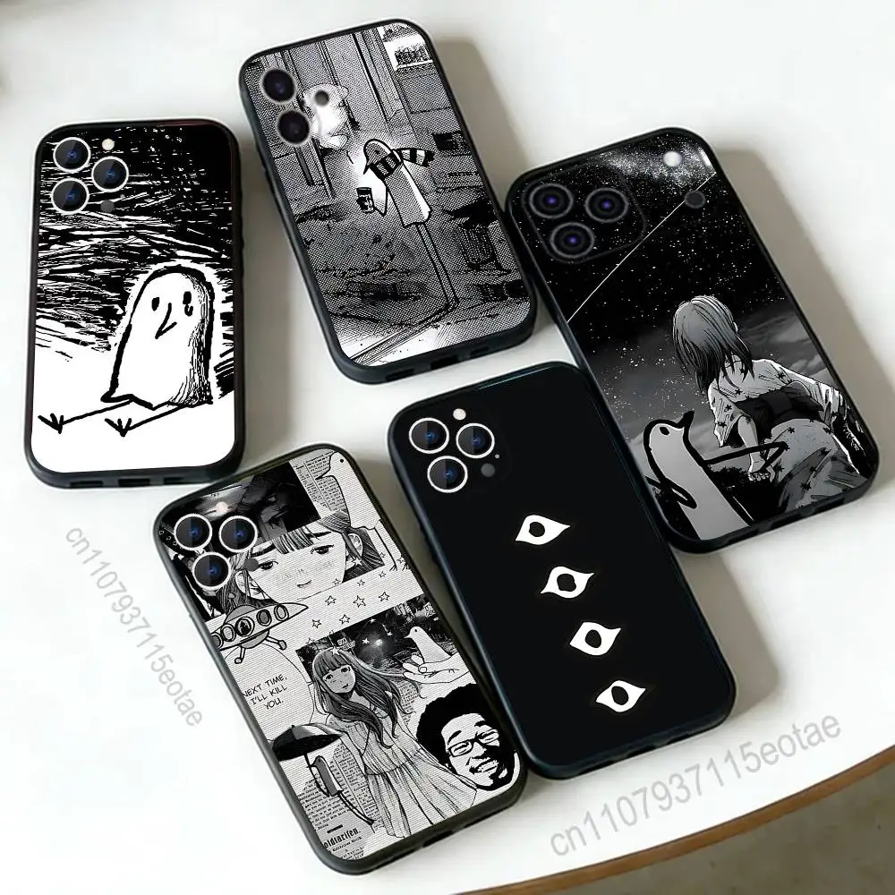 

Goodnight Punpun ART Phone Case For iPhone 17,16,15,14,13,12,11,Pro,Max,Plus,E,Air,Mini Black Shockproof Funda Cover