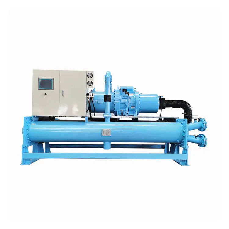 Industrial Screw Chiller Water Cooled Screw Chiller for HVAC System Shell-and-Tube Condenser