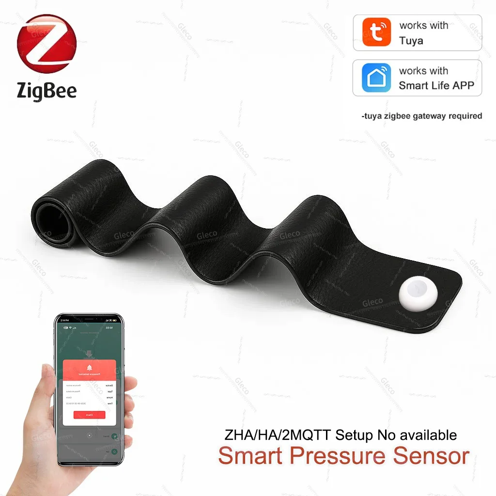 Датчик давления Zigbee Tuya, детектор умного дома, панель обнаружения гравитации, приложение Smart Life, удаленный монитор, состояние работает с концентратором шлюза