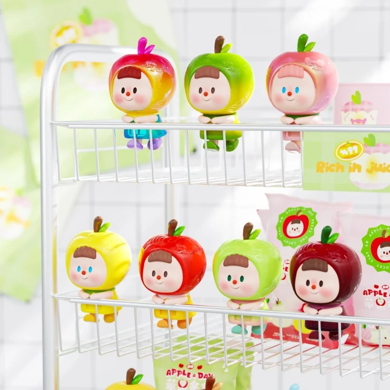 

Apple Duoduomei Series Mini Blind Box Cute Mini Apple Figures Creative Trendy Figurines Desktop Ornaments Gifts For Friends