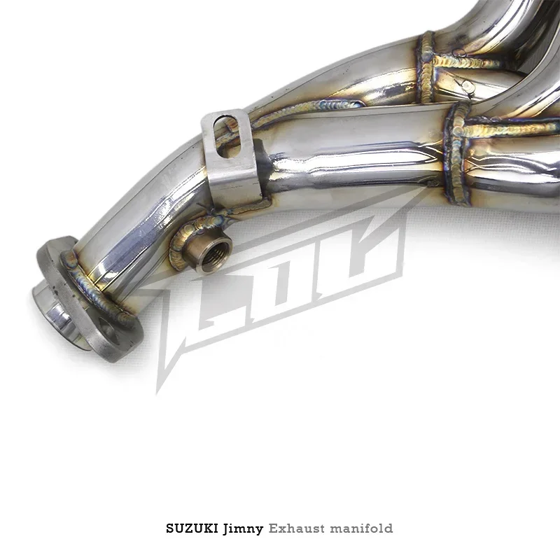 Colector de acero inoxidable para coche deportivo de carreras, cabezal de escape para Jimny 1.3L, primera sección, 2007-2021