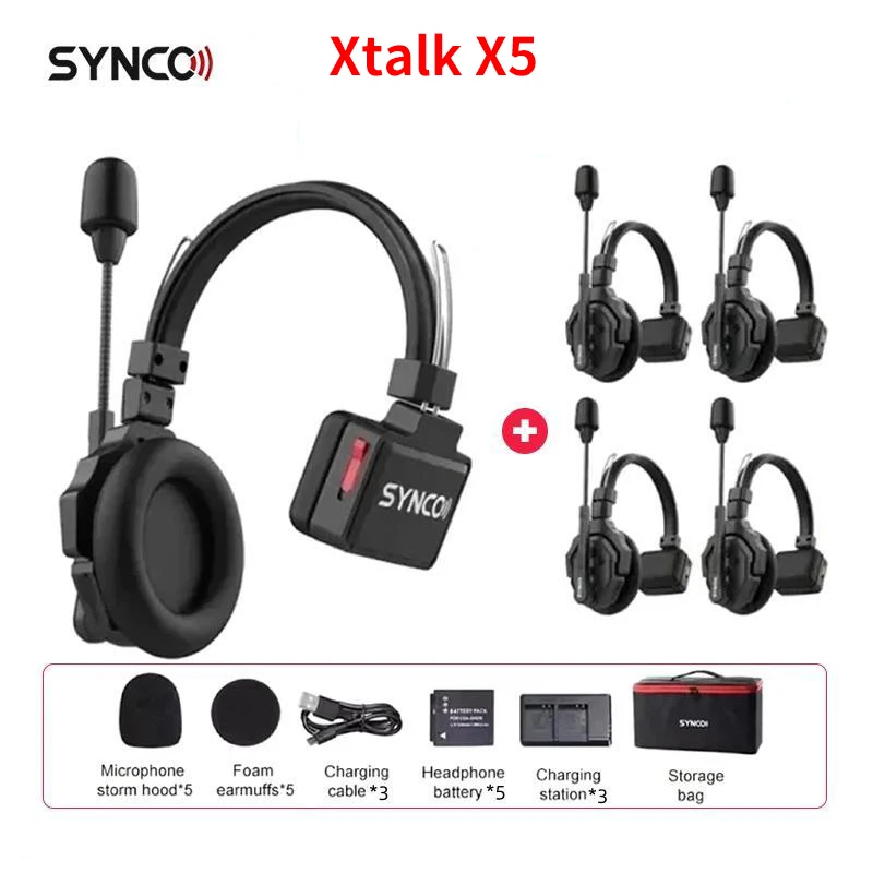 SYNCO Xtalk X1 X3 X5 ワイヤレスインターコムシステム 2.4GHz通信