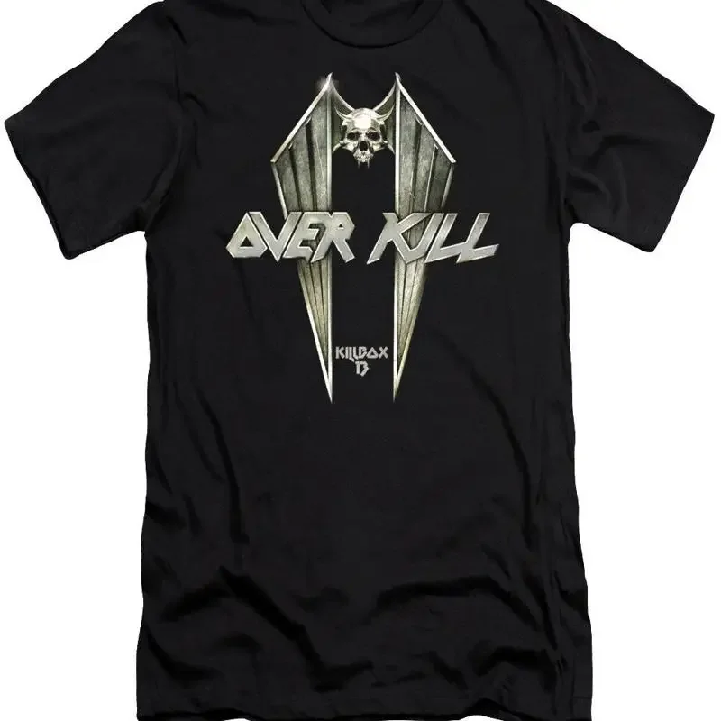 Overkill Band Killbox 13 Cotton Full Size Black T Shirt