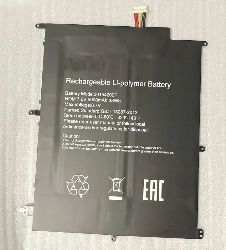 

Stonering New High Quality Battery 5000mAh NV-2874180-2s 30154200P 7.6V for Irbis NB133 NB131 Laptop Pc