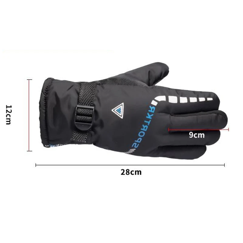 Winter Cycling Gloves Waterproof Antislip Outdoor Sports Ski Cycling Motocycle Warm Gloves Unisex Moto Equipments Accessories