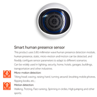 1 Piece 2023 New Tuya Zigbee Smart Human Presence Sensor Micro-Motion Detect Human Motion Detector