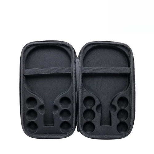 Funda dura para raqueta de tenis de mesa, bolsa de almacenamiento EVA a prueba de golpes y resistente al desgaste, bolsa de almacenamiento portátil para tenis de mesa