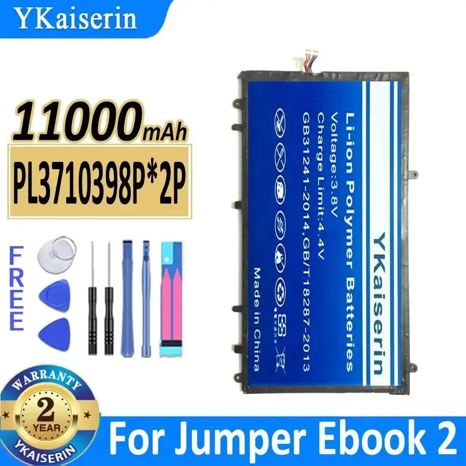 

11000Mah Lightweight Environmentally Friendly Laptop Battery PL3710398P*2P For Jumper Ebook 2 SE 12 4G