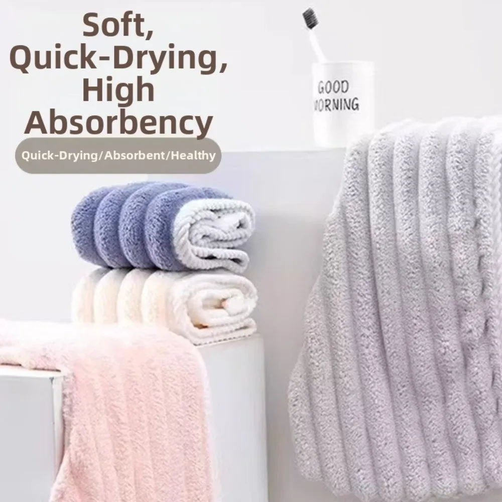 New Coral Fleece Dry Hair Cap Super Absorbent Quick Drying Bath Headscarf Thickened Soft Dry Hair Towel for Girls Women