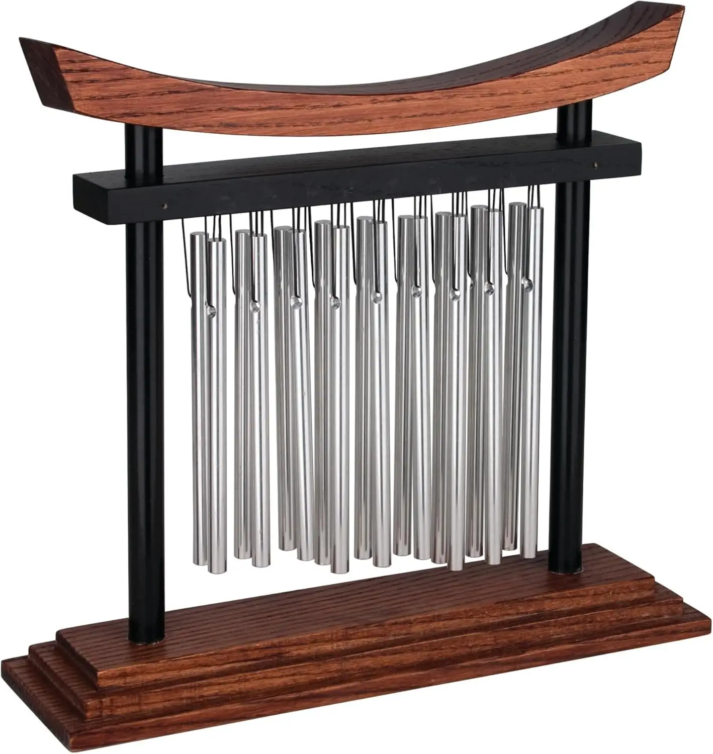 

Серебряный алюминиевый колокольчик высотой 9 дюймов для медитации, йоги и релаксации в доме или офисе