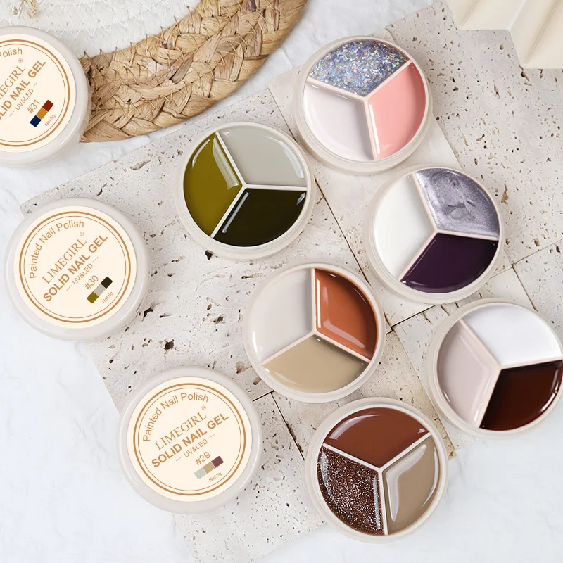 LIMEGIRL Solid Gel Nail Art Polish Nail Art DIY Design Crème Neon Pastel Gel Nagellak voor Nagels Art Beginner DIY Thuis/salon
