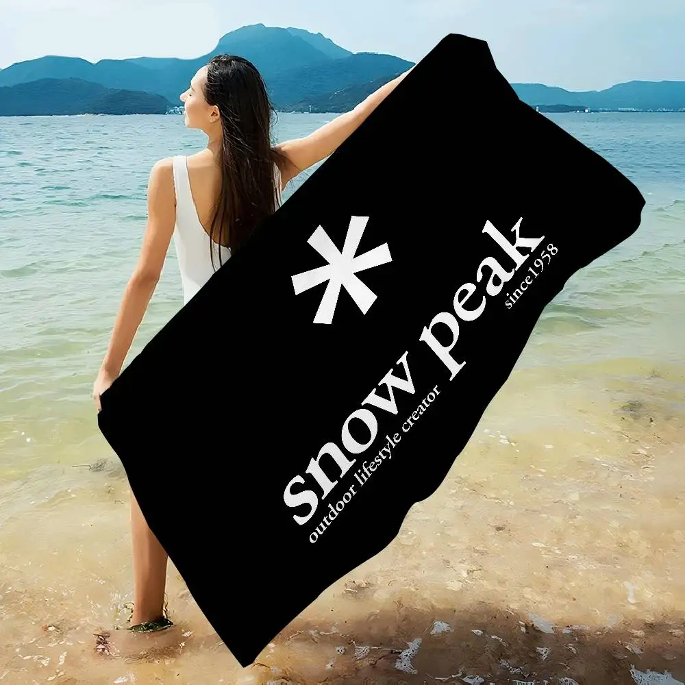 S-Snow P-Peak Anime Beach Swimming Towel Soft Absorbent Washcloth Children's Gifts For Kids Travel Camping Gym