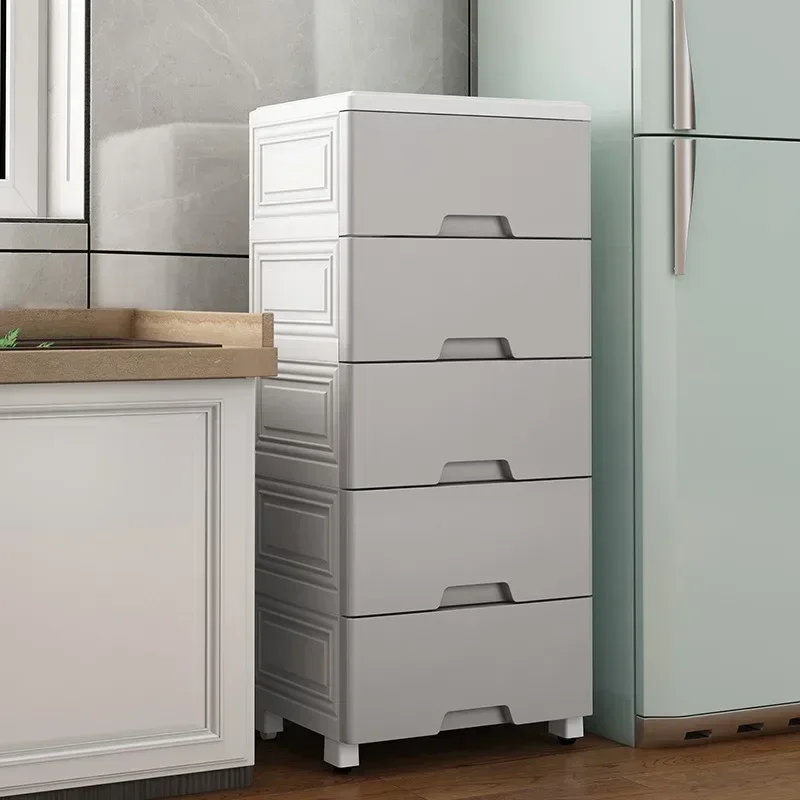 

Multi-layer drawer locker Plastic simple modern design Living room Bedroom Storage Narrow slot Shelf Bedside table