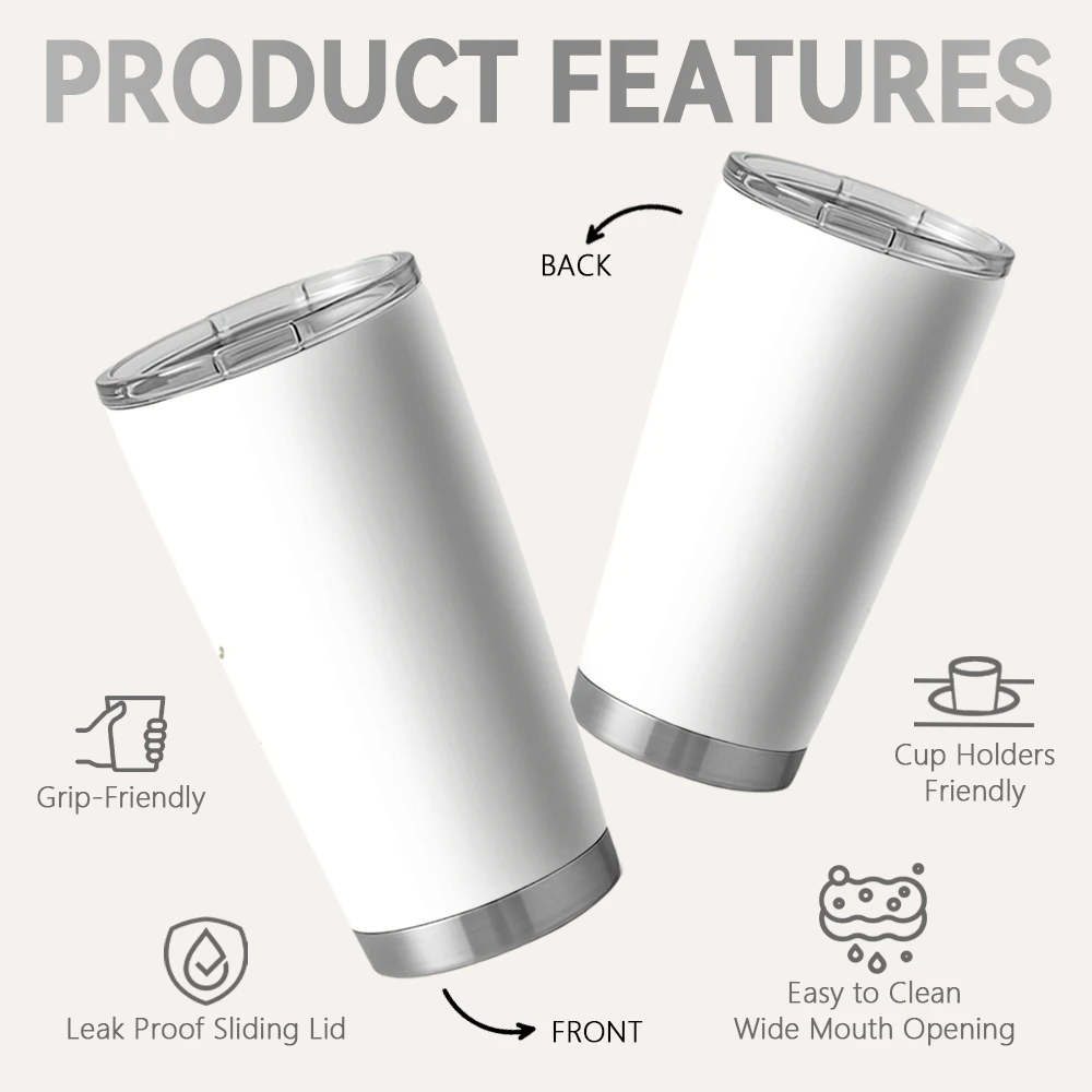 Football Star M-Messi Vacuum Flasks 20oz Coffee Tumbler with 2 Lids & Straw Stainless Steel Vacuum Insulated Mug