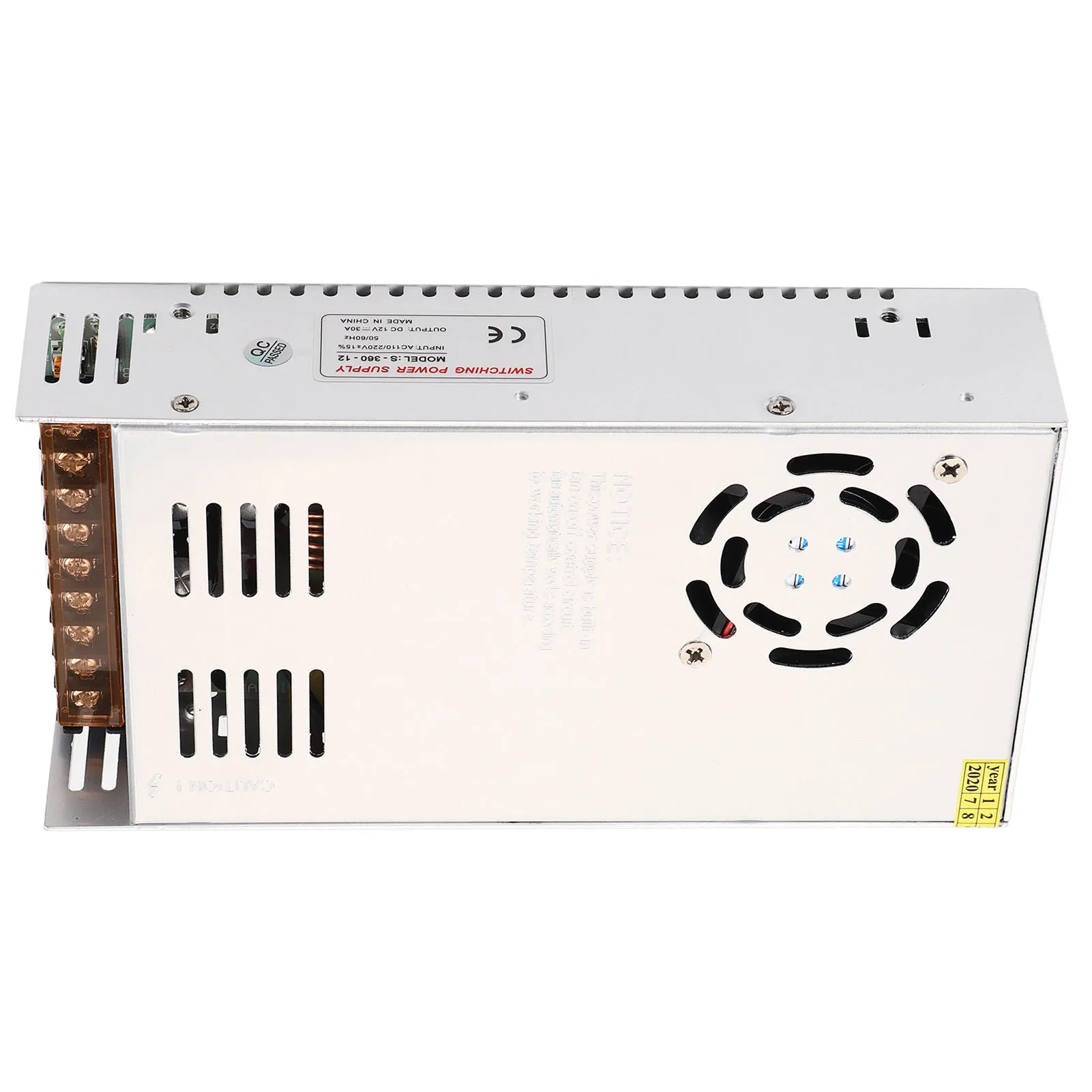 12V 30A  Regulated Switching Type Power Supply with Temperature Control for LED Strip Regulated Power Supply