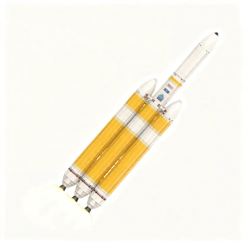 2930pcs MOC Space 1:110 Delta IV Heavy Model Christmas Gift Collectible Home Decoration And For Lovers Art Craft