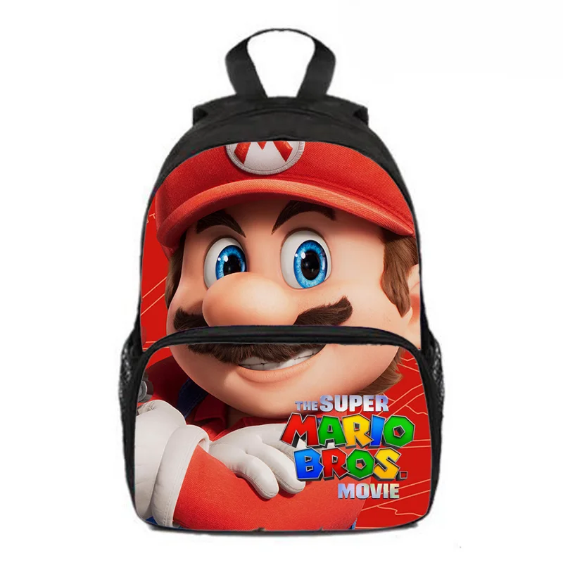 2024 New Super Marios Bros School Bag Anime Figure Luigi Backpack Children Elementary Kindergarten Marios Backpack Kids Gift