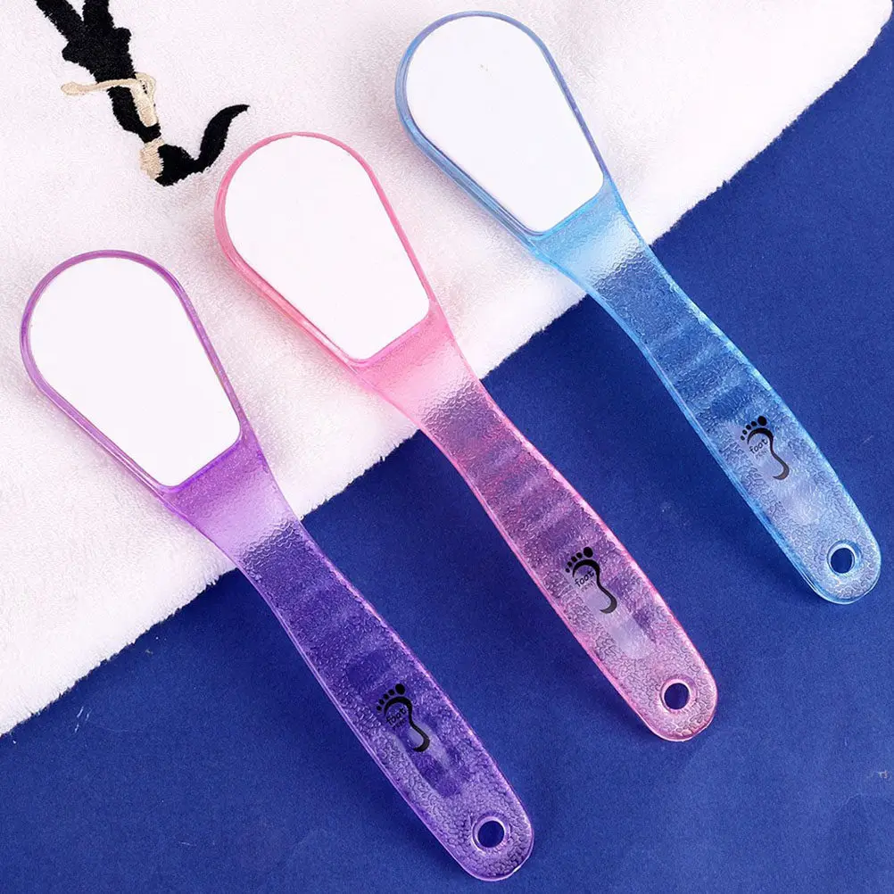 

2Pcs Grinding Foot Stone Dead Skin Remover Foot File Callus Remover Pedicure Tool for Moist Skin Soak Before Use Travel Friendly