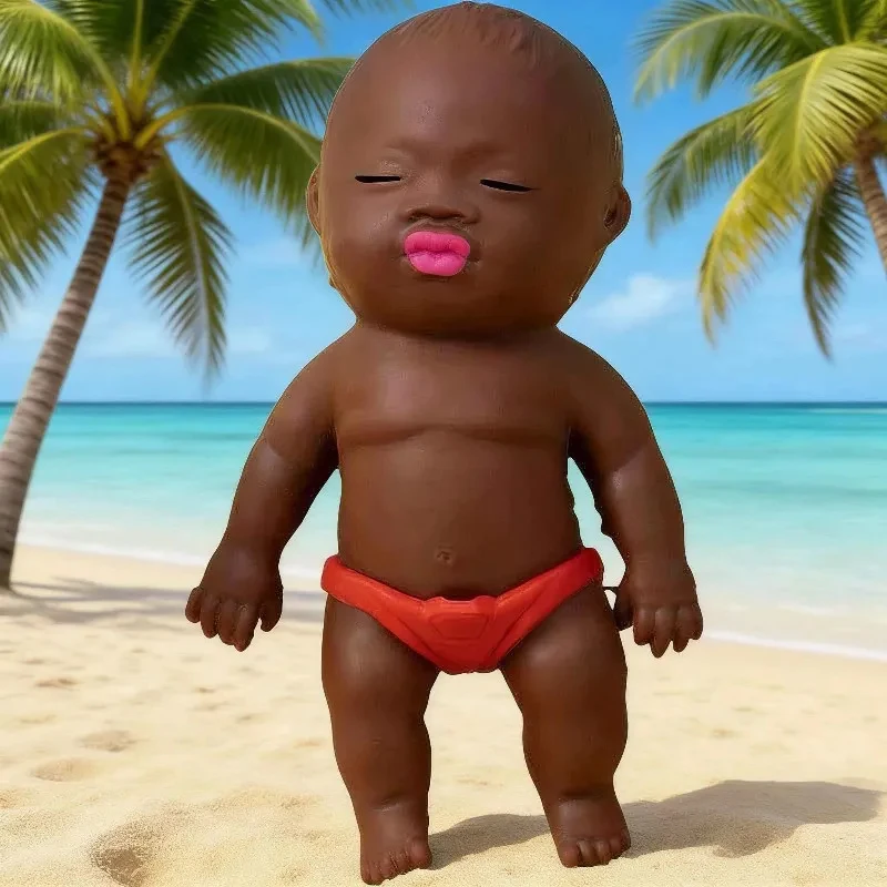 

Игрушка-антистресс Nashata: черная кукла для снятия стресса для офисных работников, игрушка для розыгрышей, игрушка на 1 апреля.